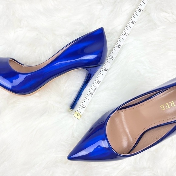 Bigtree Holographic Blue High Heel Pumps Size 34 - Picture 8 of 8